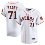Minshop H.Astros #71 Josh Hader Player White Home Limited Stitched Jerseys