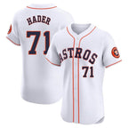 Minshop H.Astros #71 Josh Hader Player White Limited Elite Home Stitched Jerseys