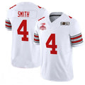 Men's O.State Buckeyes #4 Jeremiah Smith White 2025 CFP Final With National Champions Patch F.U.S.E. Vapor Limited Stitched Football Jersey Size Women Youth