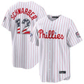 Men's P.Phillies #12 Kyle Schwarber Player White 2026 All-Star Edition Stars & Stripes Home Game Stitched Jerseys Size Women Youth