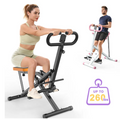 260lbs Squat Machine Full-Body Exercise for Home - Assist Trainer for Glutes Workout Foldable with Resistance Bands, for Botty Glutes Butt Thighs, Ab Back/Leg Press Hip Thrust for Home Gym Fitness
