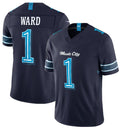 Minshop T.Titans #1 Cameron Ward Navy 2026 F.U.S.E. 'Music City' Rivalries Collection Limited Football Stitched Jersey