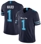 Minshop T.Titans #1 Cameron Ward Navy 2026 F.U.S.E. 'Music City' Rivalries Collection Limited Football Stitched Jersey