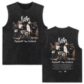 Rock band Korn Follow The Leader tour 2025 vintage washed vest for men and women retro brother